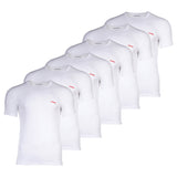 HUGO Herren T-Shirt, 6er Pack - Rundhals, Kurzarm, Logo, Baumwolle, uni