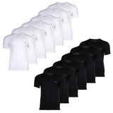 HUGO Herren T-Shirt, 6er Pack - Rundhals, Kurzarm, Logo, Baumwolle, uni