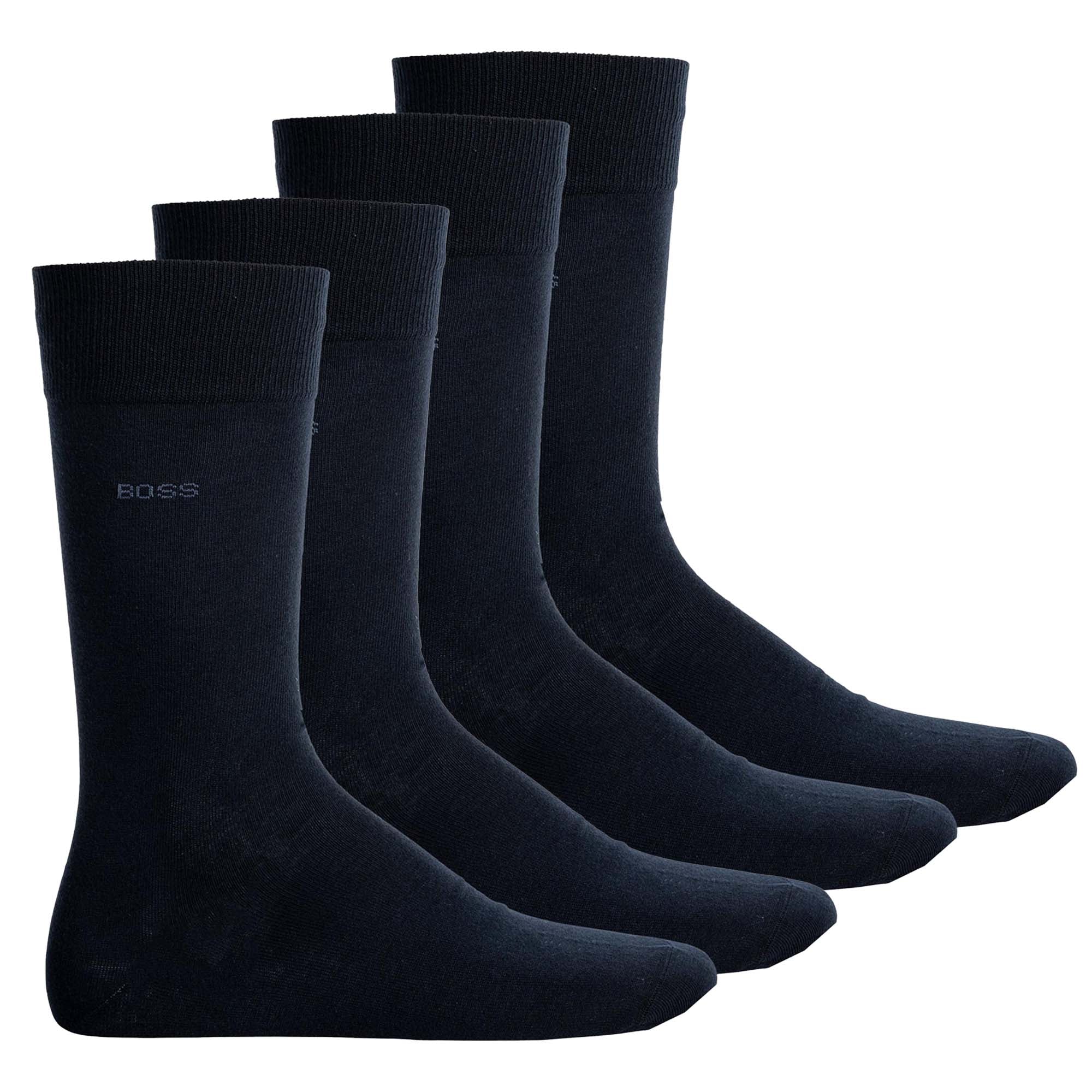 BOSS Men's Socks, 4-pack - 4P RS Uni CC, short socks, Combed Cotton