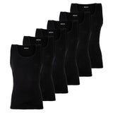 BOSS Herren Unterhemden, 6er Pack, gerippt - Tank Top RibClassic, Rundhals, Baumwolle