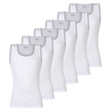BOSS Herren Unterhemden, 6er Pack, gerippt - Tank Top RibClassic, Rundhals, Baumwolle