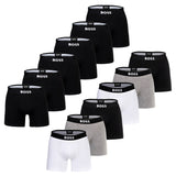 BOSS Herren Boxershorts, 6er Pack - Boxer Brief, Boss One, Cotton Stretch, Logo