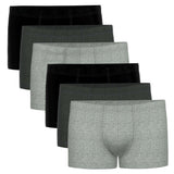 Seidensticker Herren Boxershorts, 6er Pack - Trunk 6-Pack, Single Jersey, Baumwollmischung, einfarbig