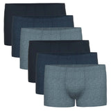 Seidensticker Herren Boxershorts, 6er Pack - Trunk 6-Pack, Single Jersey, Baumwollmischung, einfarbig