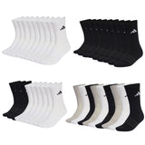 adidas Unisex Socken, 9er Pack - Cushioned Sportswear Crew Socks, Logo, gepolstert, einfarbig