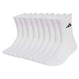 adidas Unisex Socken, 9er Pack - Cushioned Sportswear Crew Socks, Logo, gepolstert, einfarbig