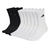 adidas Unisex Socken, 9er Pack - Cushioned Sportswear Crew Socks, Logo, gepolstert, einfarbig
