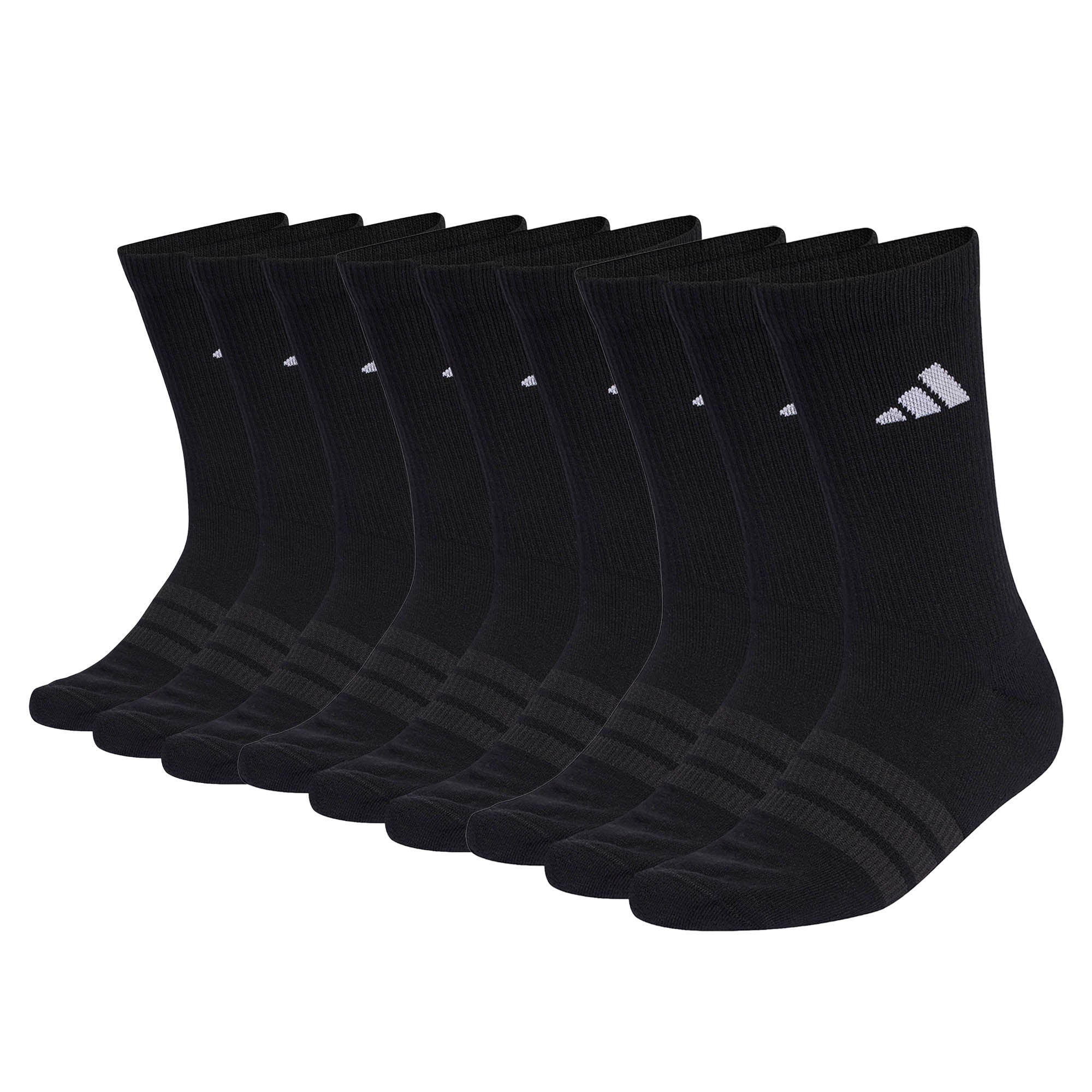 adidas Unisex Socken, 9er Pack - Cushioned Sportswear Crew Socks, Logo, gepolstert, einfarbig