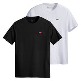 Levi's Herren T-Shirt 2er Pack - "Original Housemark Tee", Rundhals, Baumwolle