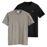 Levi's Herren T-Shirt 2er Pack - "Original Housemark Tee", Rundhals, Baumwolle