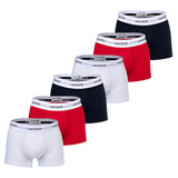 LACOSTE Herren Boxershorts, 6er Pack - Trunks, Cotton Stretch, Logobund