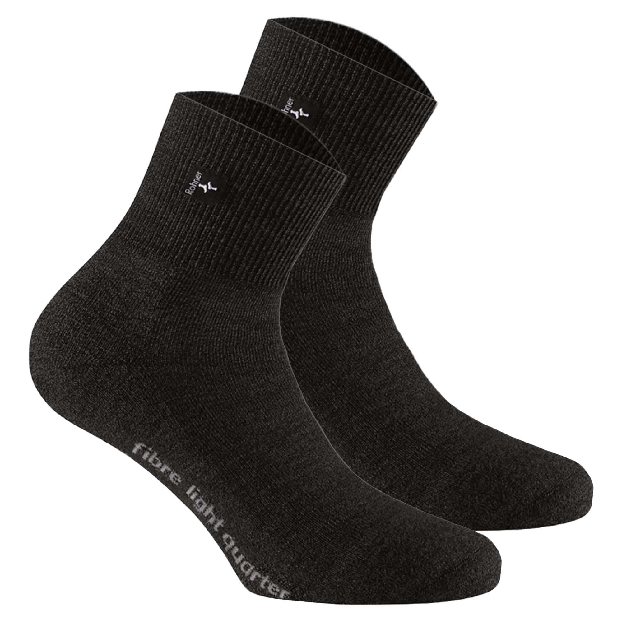 Rohner Advanced Socks Unisex Quarter Trekking Socks - Fibre Light Quarter