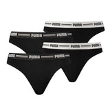 PUMA Damen String - Iconic, Soft Cotton Modal Stretch, 4er Pack
