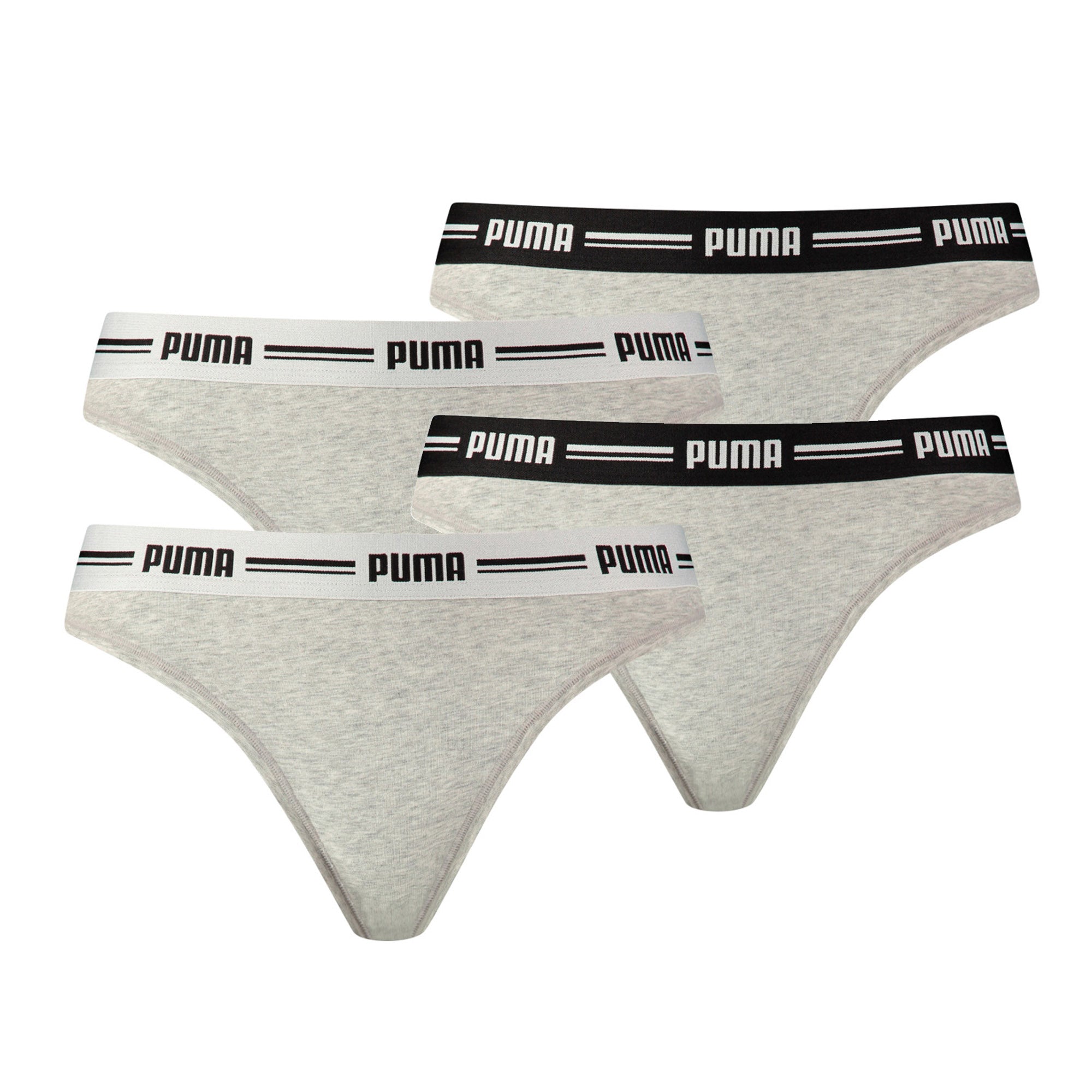 PUMA Damen String - Iconic, Soft Cotton Modal Stretch, 4er Pack