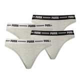 PUMA Damen String - Iconic, Soft Cotton Modal Stretch, 4er Pack