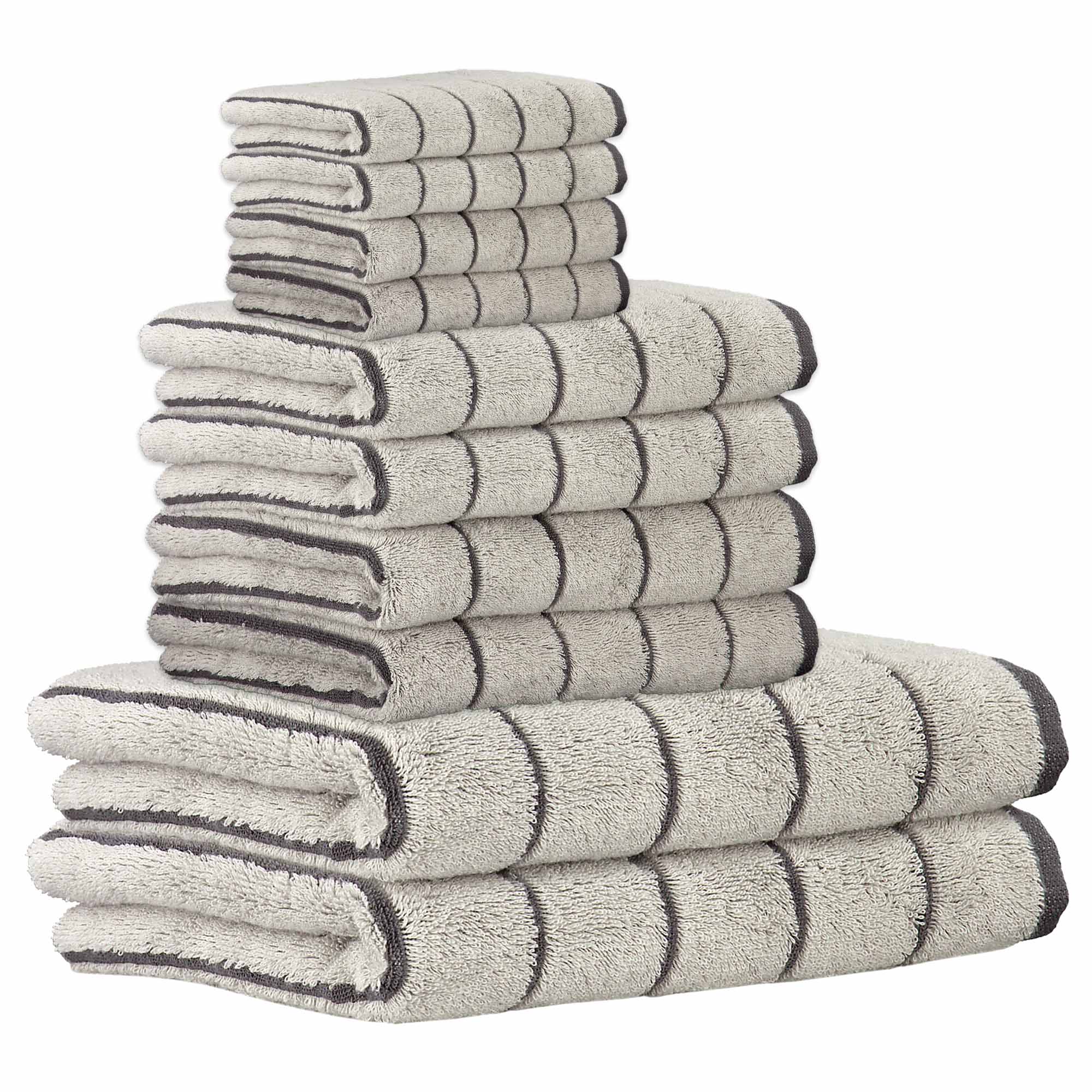 CAWÖ Handtuch Set, 10-tlg. - C Balance, 2x Duschtuch, 4x Handtuch, 4x Gästetuch