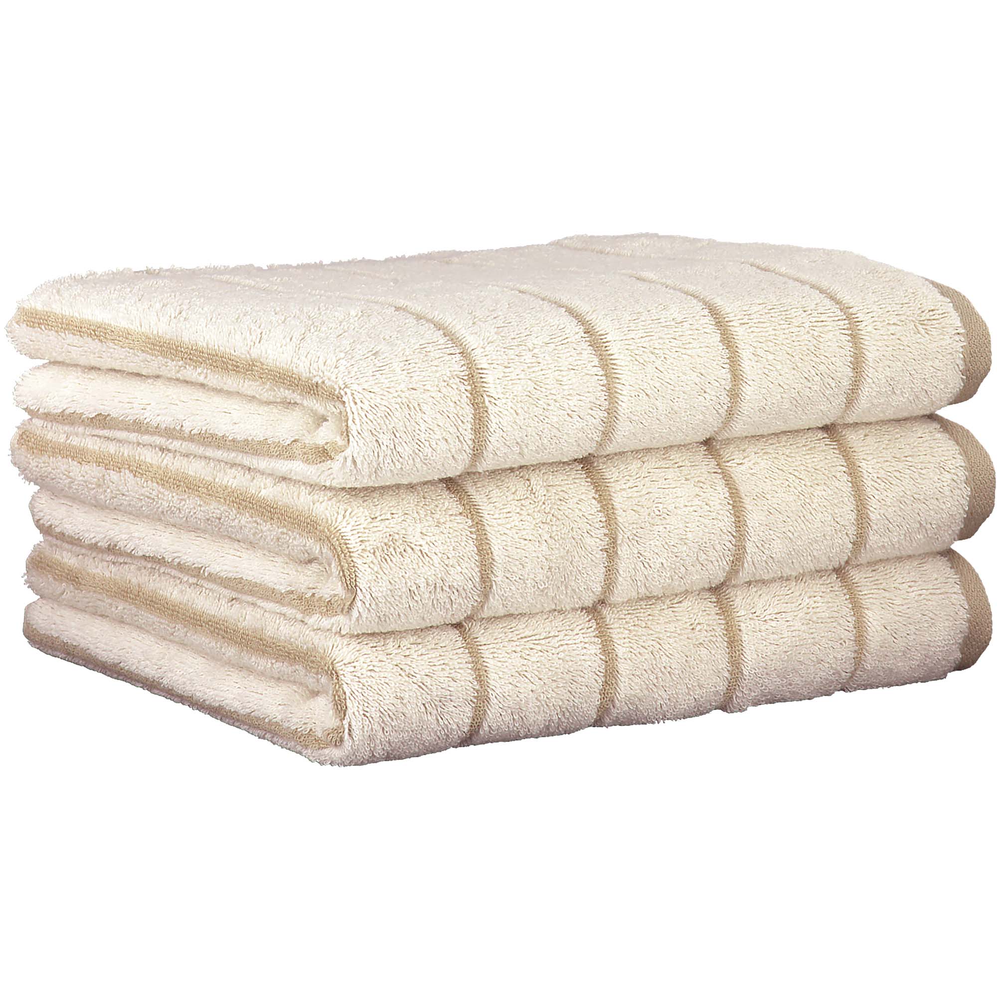 CAWÖ Towel, 3-pack - C Balance, 50x100 cm, terry towelling, cotton, stripes