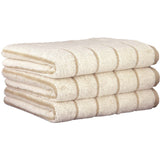 CAWÖ Gästetuch, 3er Pack - C Balance, 30x50 cm, Walkfrottier, Baumwolle, Streifen