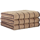 CAWÖ Gästetuch, 3er Pack - C Balance, 30x50 cm, Walkfrottier, Baumwolle, Streifen