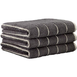 CAWÖ Gästetuch, 3er Pack - C Balance, 30x50 cm, Walkfrottier, Baumwolle, Streifen