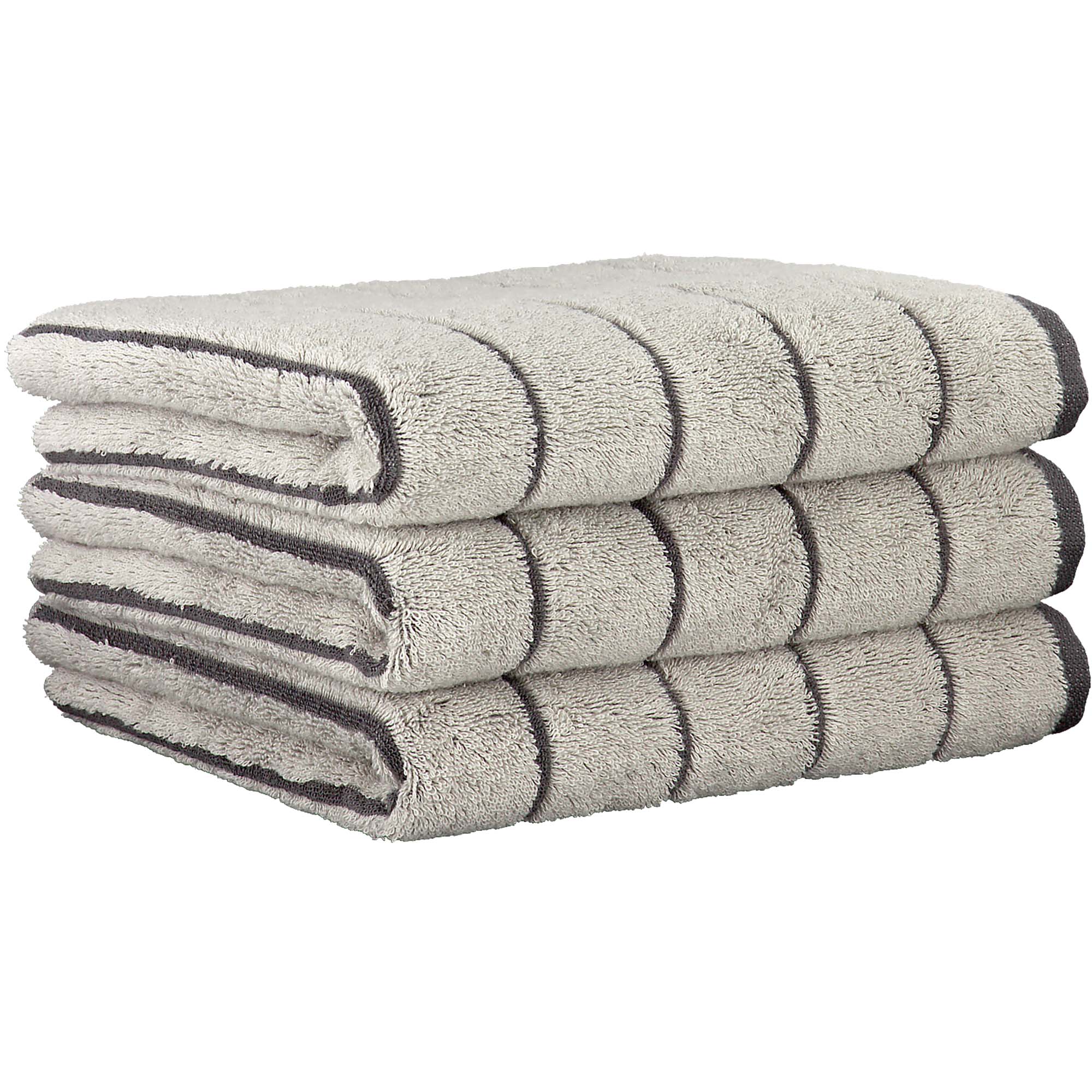 CAWÖ Gästetuch, 3er Pack - C Balance, 30x50 cm, Walkfrottier, Baumwolle, Streifen