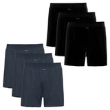 AMMANN Herren Boxershorts 3er Pack - Jersey Boxershorts Basic Cotton, lockerer Schnitt, Baumwolle