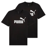PUMA Herren T-Shirt 2er Pack - ESS No.1 Logo Tee, Rundhals, Kurzarm, uni