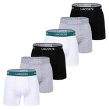 LACOSTE Herren Boxershorts, 6er Pack - Boxer Briefs, Cotton Stretch, Logobund