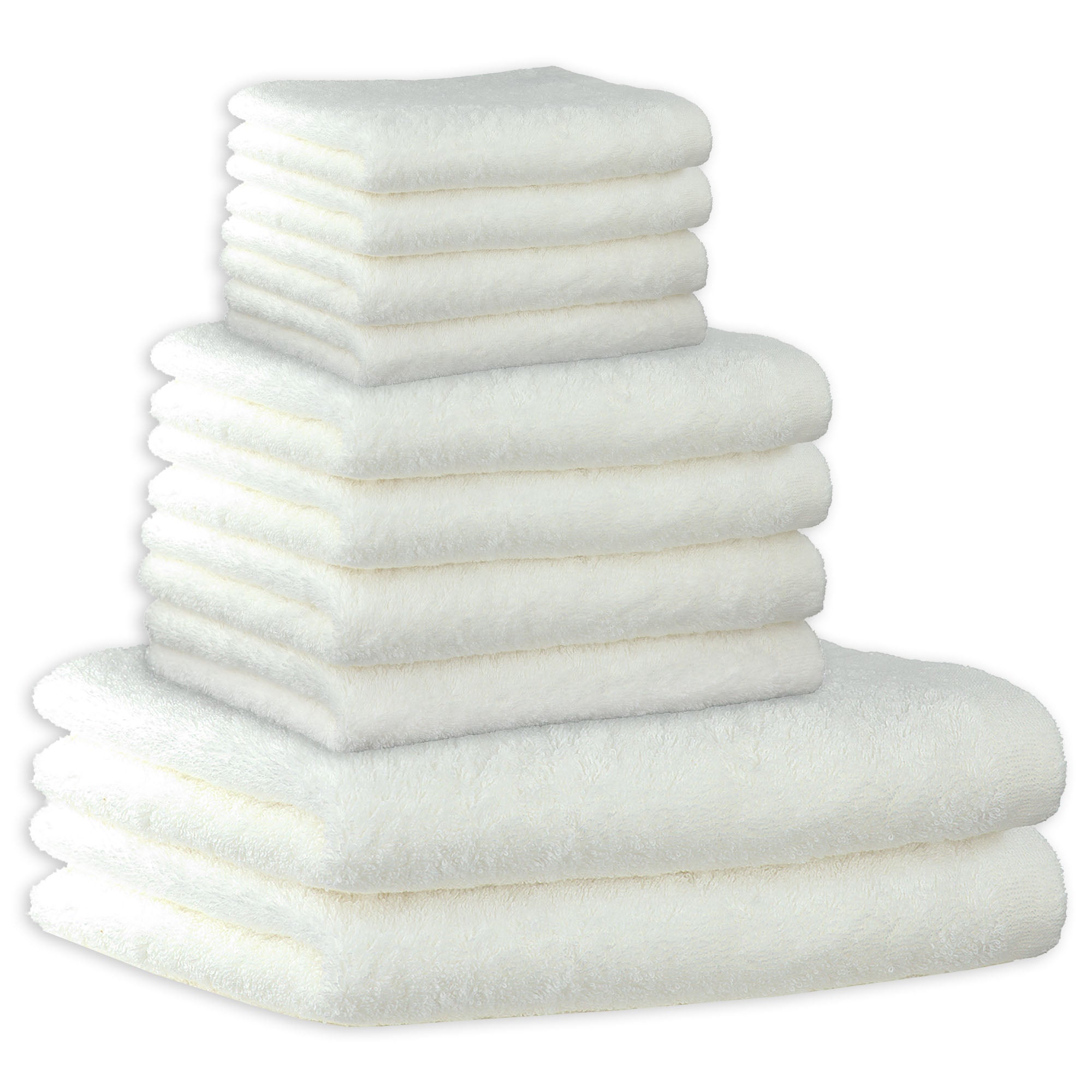 CAWÖ Handtuch Set, 10-tlg. - Lifestyle, 2x Duschtuch, 4x Handtuch, 4x Gästetuch