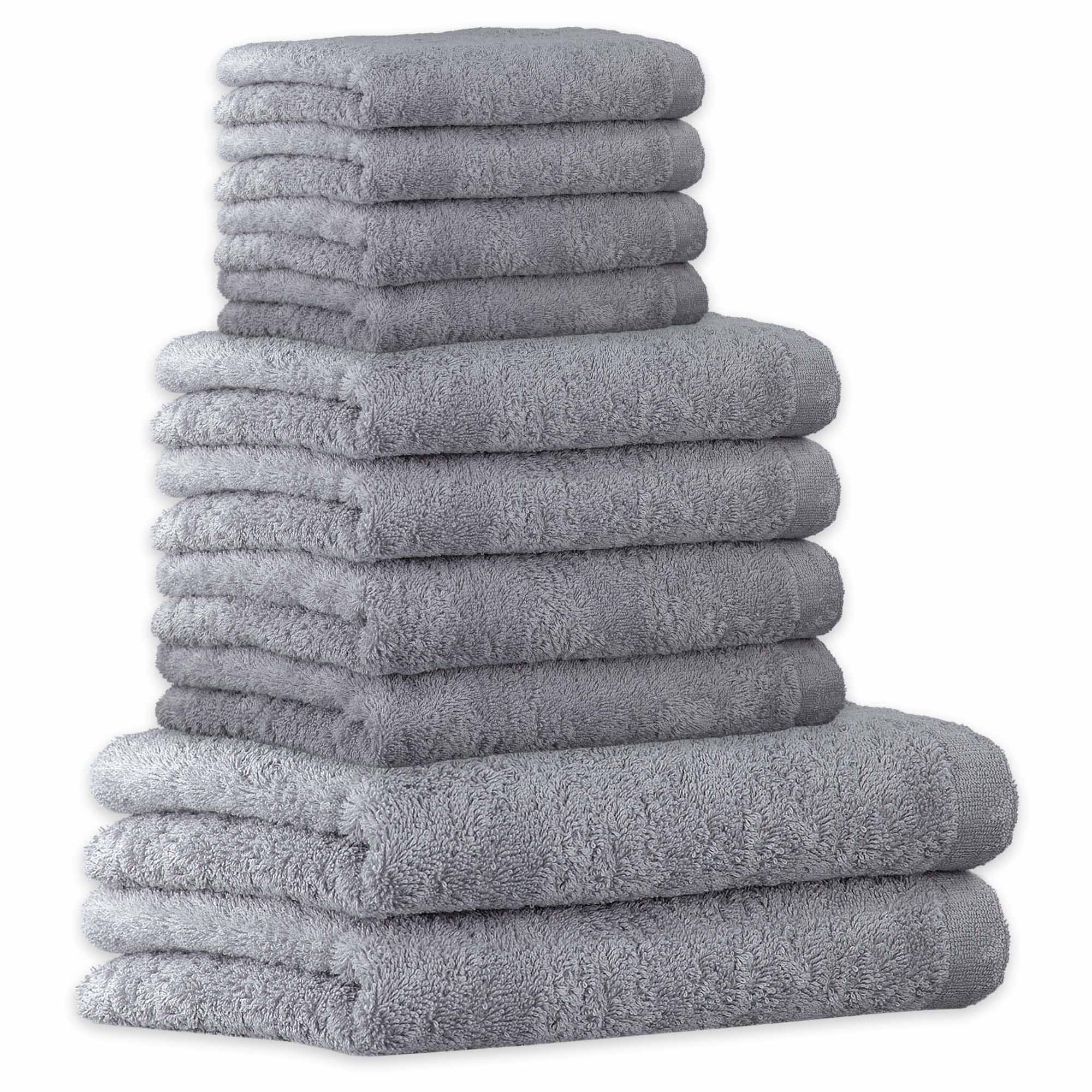CAWÖ Handtuch Set, 10-tlg. - Lifestyle, 2x Duschtuch, 4x Handtuch, 4x Gästetuch