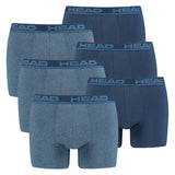 HEAD Herren Boxershort, 6er Pack - Basic, Baumwoll Stretch, einfarbig