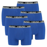 HEAD Herren Boxershort, 6er Pack - Basic, Baumwoll Stretch, einfarbig