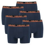HEAD Herren Boxershort, 6er Pack - Basic, Baumwoll Stretch, einfarbig