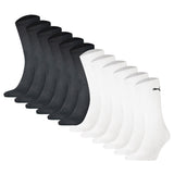 PUMA Unisex Sportsocken, 12er Pack - Sport Crew Socken, ECOM, Logo, einfarbig
