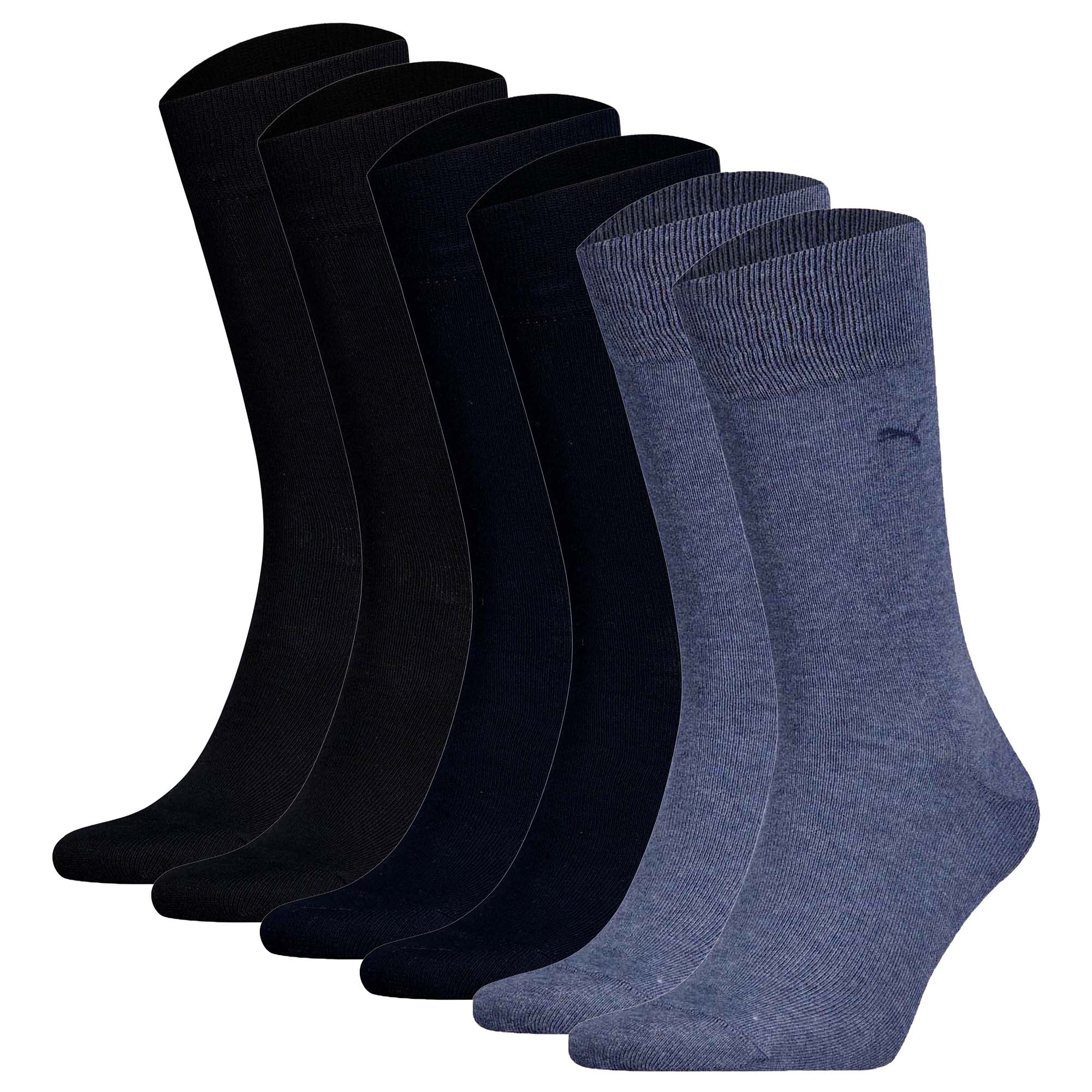 PUMA Herren Socken, 6er Pack -  Classic, Kurzsocken, Logo, einfarbig