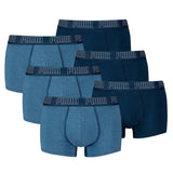 PUMA Herren Boxershorts, 6er Pack - Everyday Trunks 6P, Cotton Stretch, einfarbig