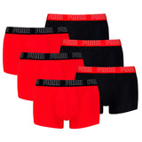 PUMA Herren Boxershorts, 6er Pack - Everyday Trunks 6P, Cotton Stretch, einfarbig