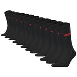 Levi's Herren Socken 12er Pack - Regular Cut Batwing, ECOM, Logo, einfarbig