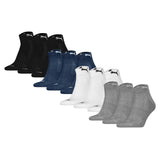 PUMA Unisex Quartersocken, 12er Pack - Cushioned Quarter 12P, Logo, einfarbig