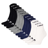 HEAD Unisex Quarter socks, 12-pack - Elements All Sport Quarter, logo, solid colour
