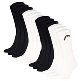 HEAD Unisex Socken, 12er Pack - All Sport Training Crew, Sportsocken, Logo