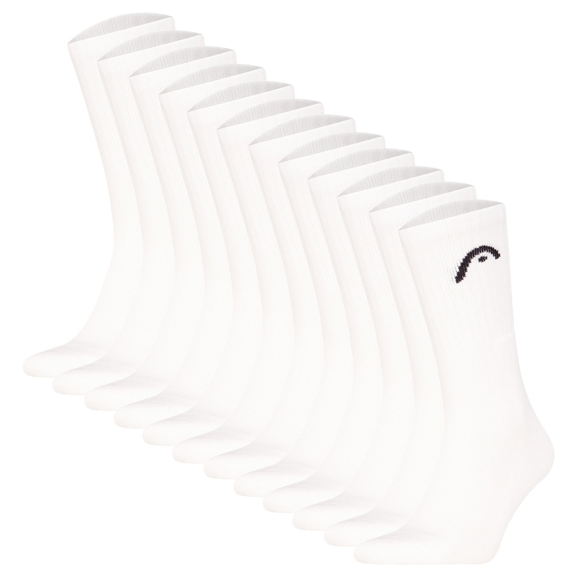 HEAD Unisex Socken, 12er Pack - All Sport Training Crew, Sportsocken, Logo