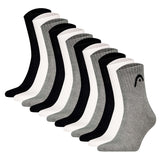 HEAD Unisex Socken, 12er Pack -  All Sports Training Short Crew, Sportsocken, Logo, einfarbig