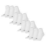 PUMA Unisex Quartersocken, 12er Pack - Quarter Plain 12P, Logo, einfarbig