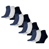 PUMA Unisex Quartersocken, 12er Pack - Quarter Plain 12P, Logo, einfarbig