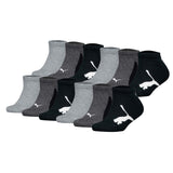 PUMA Kinder Sneakersocken, 12er Pack - BWT Sneaker 12P, Logos, einfarbig