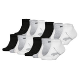 PUMA Kinder Sneakersocken, 12er Pack - BWT Sneaker 12P, Logos, einfarbig