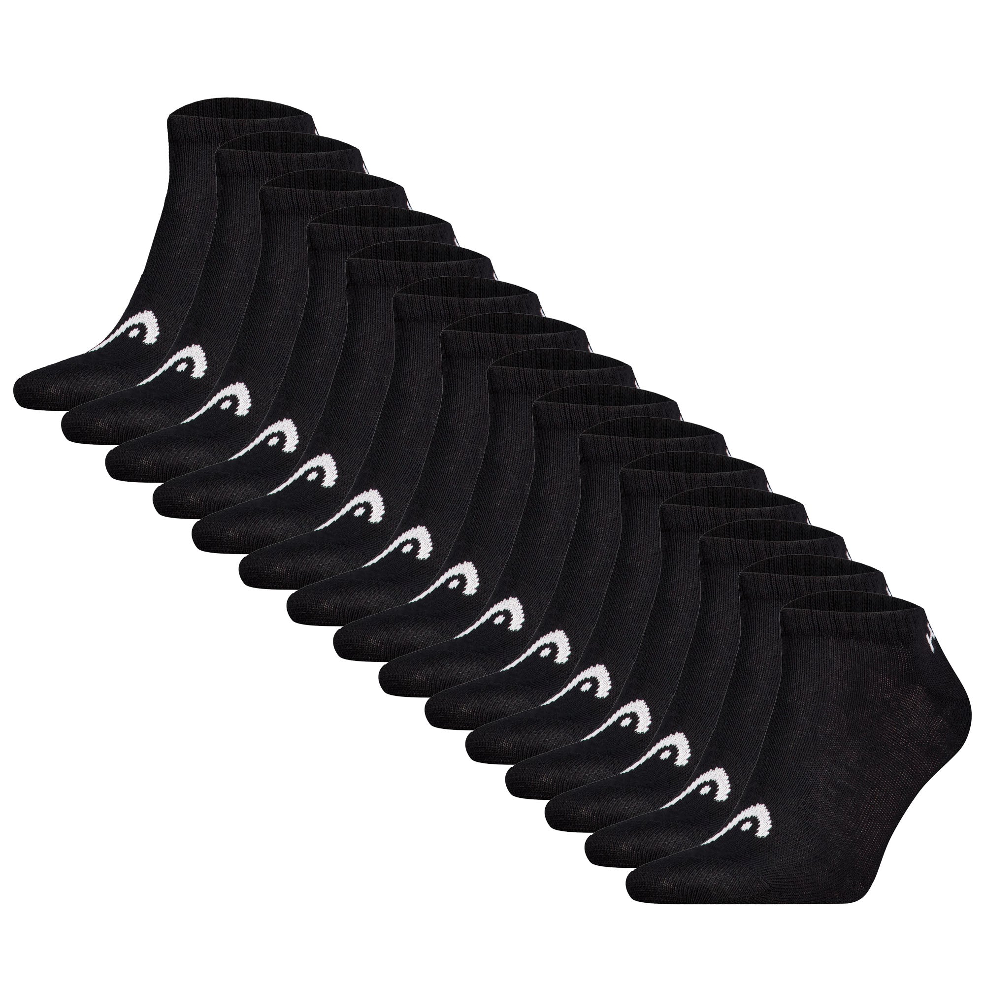 HEAD Unisex Sneaker Socken, 15er Pack - ELEMENTS ALL SPORTS SNEAKER ECOM, Kurzsocken, einfarbig
