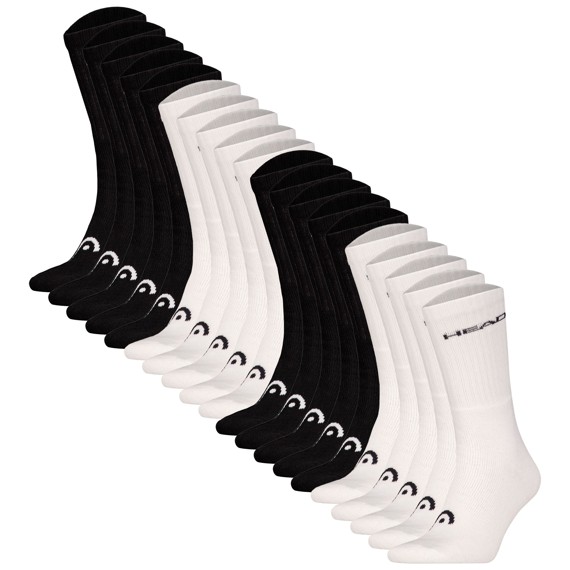 HEAD Unisex Socken, 20er Pack - ELEMENTS ALL SPORTS CREW ECOM, einfarbig