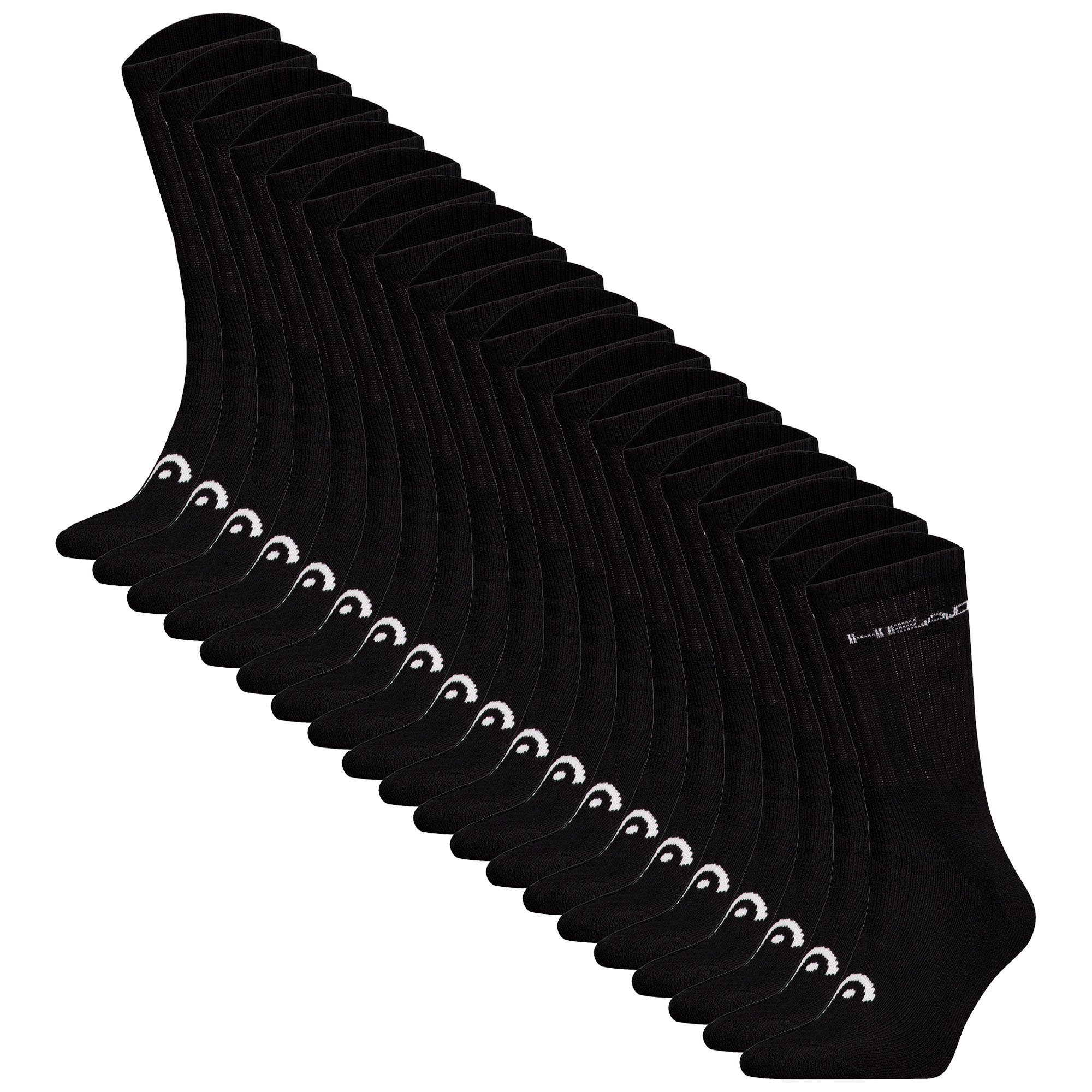 HEAD Unisex Socken, 20er Pack - ELEMENTS ALL SPORTS CREW ECOM, einfarbig